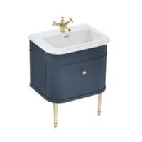 Klasikinis baldas chalfont 75cm mėlyna spalva ch0651scwch65bchleggold