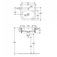 Pakabinamas praustuvas FLO 3141