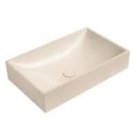 Smėlinis kvadratinis pastatomas praustuvas Tarant 58cm