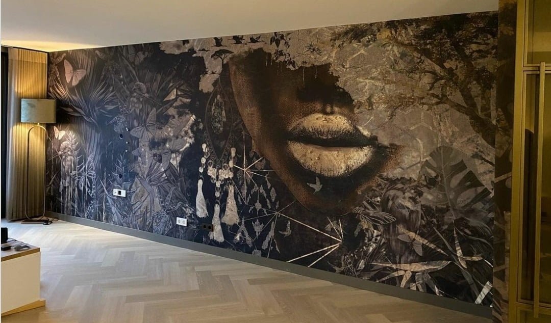 Egzotiškas foto tapetas svetainėje atograzu fototapetai muance ubuntu