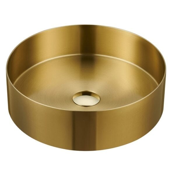 Matinio aukso spalvos praustuvas Aurum AU201 brushed gold