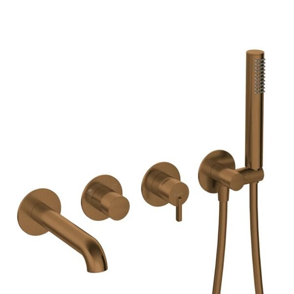 BQS_C18P Potinkinis vonios maišytuvas Deante Silia braižyta bronza PVD