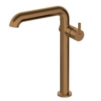 Braižytos bronzos PVD praustuvo maišytuvas aukštas BQS_C24K