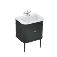 Prabangus vonios baldas 65cm juoda spalva ch0651scwch65mbchlegmb