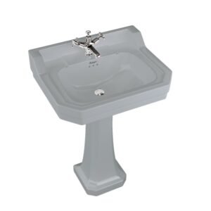 Pilkas praustuvas voniai Pilka kriauklė Burlington Moon grey