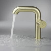 Praustuvo maišytuas Deante Silia brushed gold BQS_R24M_04