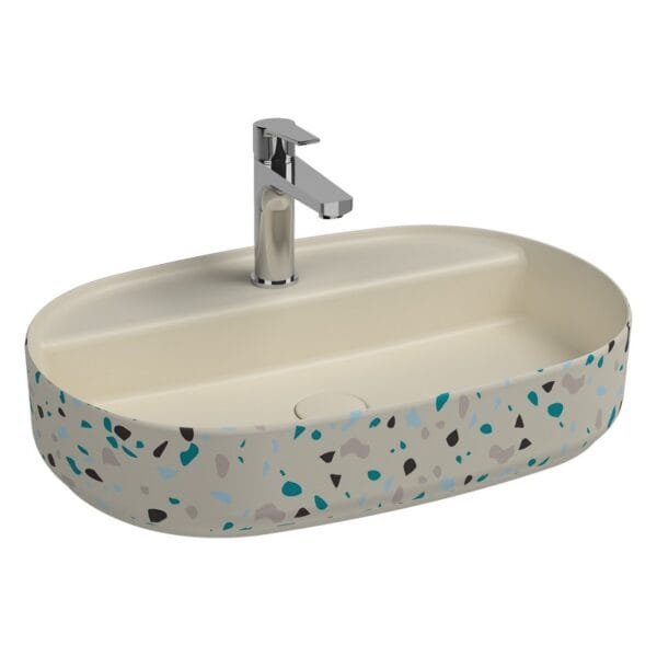 10NF65060 Pastatomas praustuvas Terrazzo 60x40cm