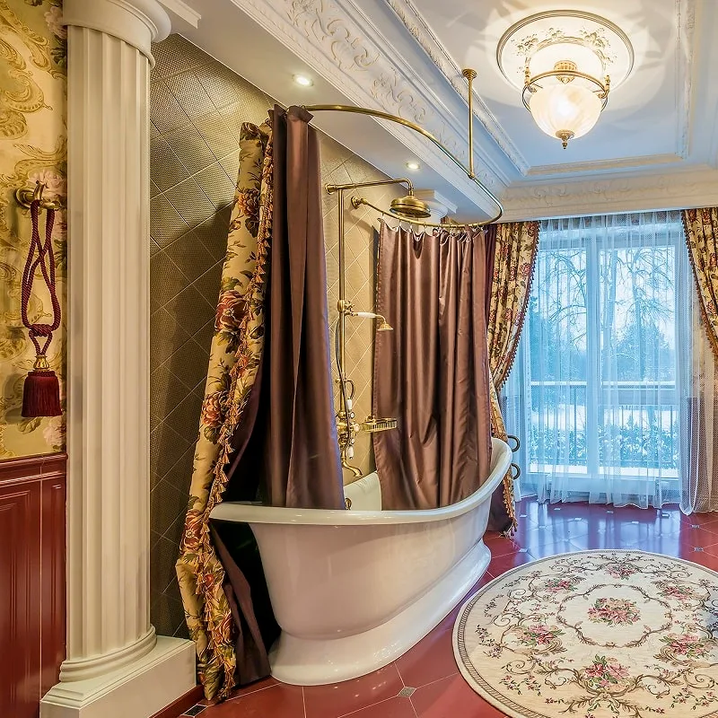 Prabangi klasikinė vonia Victoria Albert Huber Cisal Victorian stovas