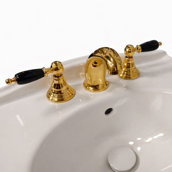 Blizgaus aukso retro praustuvo maišytuvas London