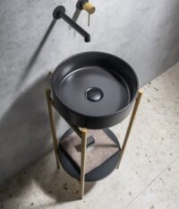 Aukso spalvos kojos vonios praustuvui Puno 38cm ska380-5-01