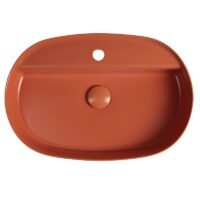 Terakota spalvos statomas praustuvas Infinity 60x40cm