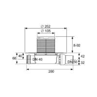 3601100 TECEdrainpoint S110 dušo trapas tech