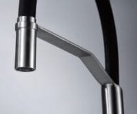 Inox plienos virtuvės kranas Imex