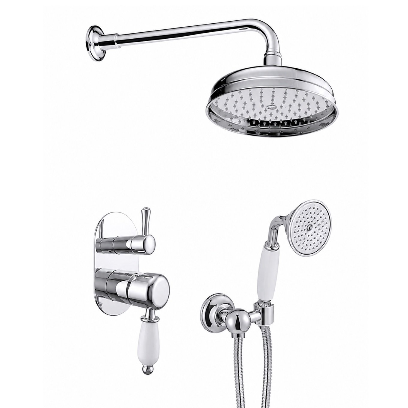 Klasikinė potinkinė dušo sistema New Old Porta Bini lietaus dušo sistema retro Klasikinė potinkinė dušo sistema New Old Porta Bini lietaus dušo sistema retro