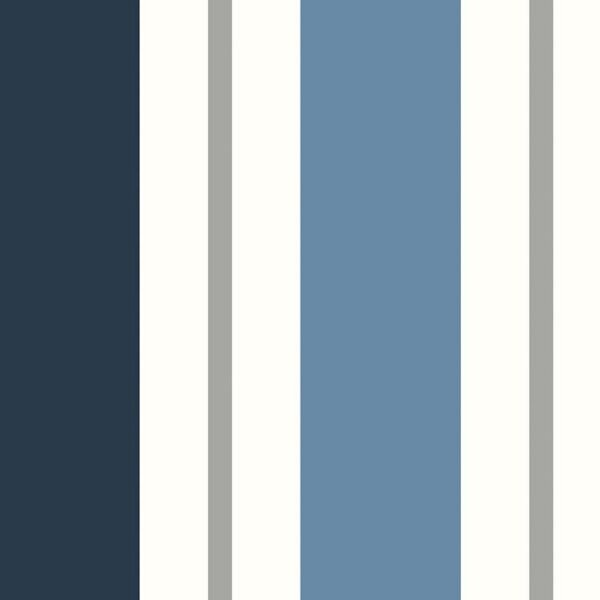 Tapetai Nantucket Stripes SR21302 melynu spalvu juostos