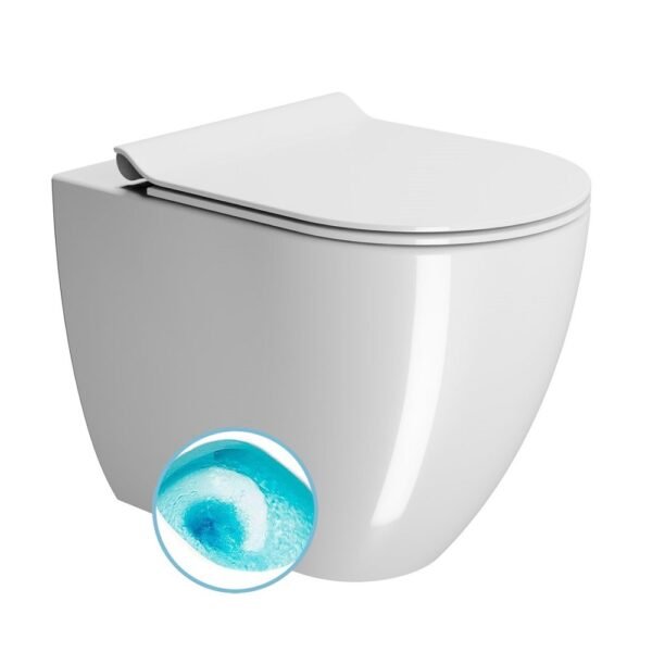 Pristatomas klozetas GSI Pura Rimless 55cm 880911