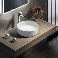Baltas matinis statomas praustuvas Infinity 0nf65036-2l 36cm
