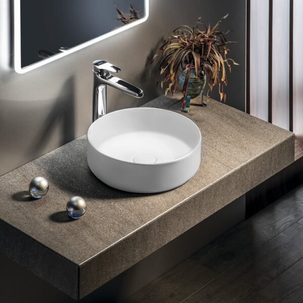 Baltas matinis statomas praustuvas Infinity 0nf65036-2l 36cm