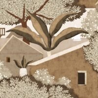 Tapetai Coordonne Sarape C00009 smėlinės spalvos