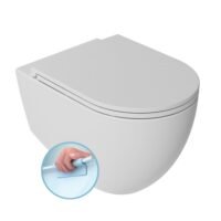 Baltas matinis pakabinamas klozetas Infinity Isvea 10nf02004-2l