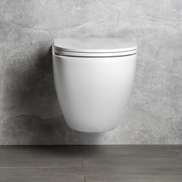 Pakabinamas wc Infinity Isvea blizgi balta spalva 10nf02004
