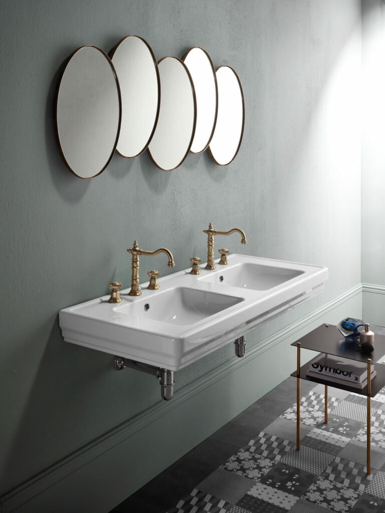 Dvigubas retro stiliaus praustuvas GSI Classic 125cm 8725111