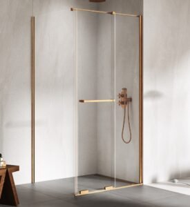 Stačiakampė dušo kabina braižytas varis Smart Newtrendy