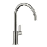 Nerūdijančio plieno plautuvės maišytuvas Nobili Flag FL96113 Inox brushed