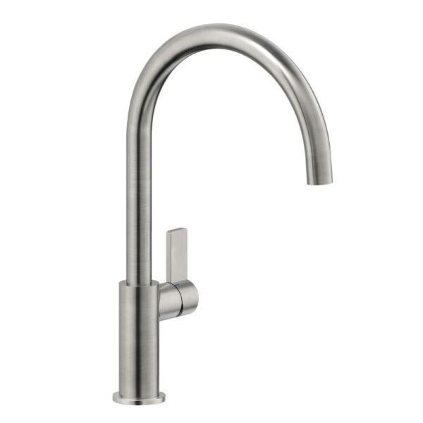 Nerūdijančio plieno plautuvės maišytuvas Nobili Flag FL96113 Inox brushed