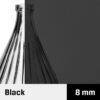 New Trendy stiklas Black 8mm