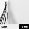 New Trendy stiklas Satin 8mm