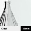New Trendy stiklas clear 8mm