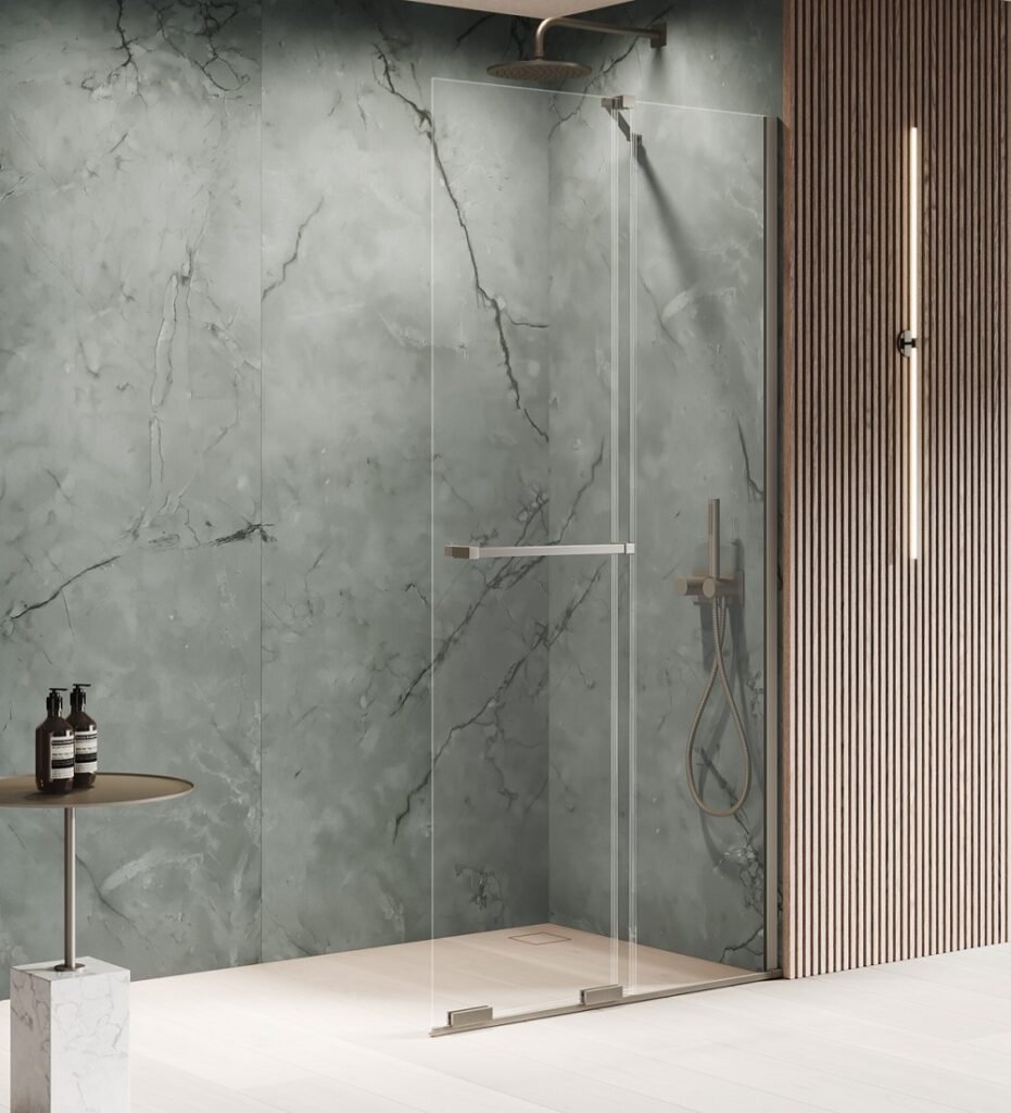 Stumdoma dušo sienelė gunmetal Nesta New Trendy