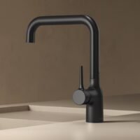 Virtuvės plautuvės maišytuvas Mania Nobili CU128123 matinė juoda