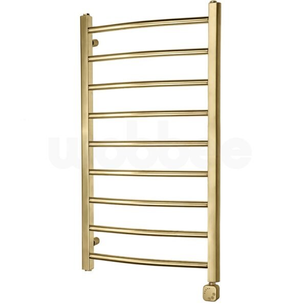 Braižyto aukso elektrinis džiovintuvas Brymbo Wobbee 90x50cm su paslėptu laidu W-BRYM-5090BG300HIDGM