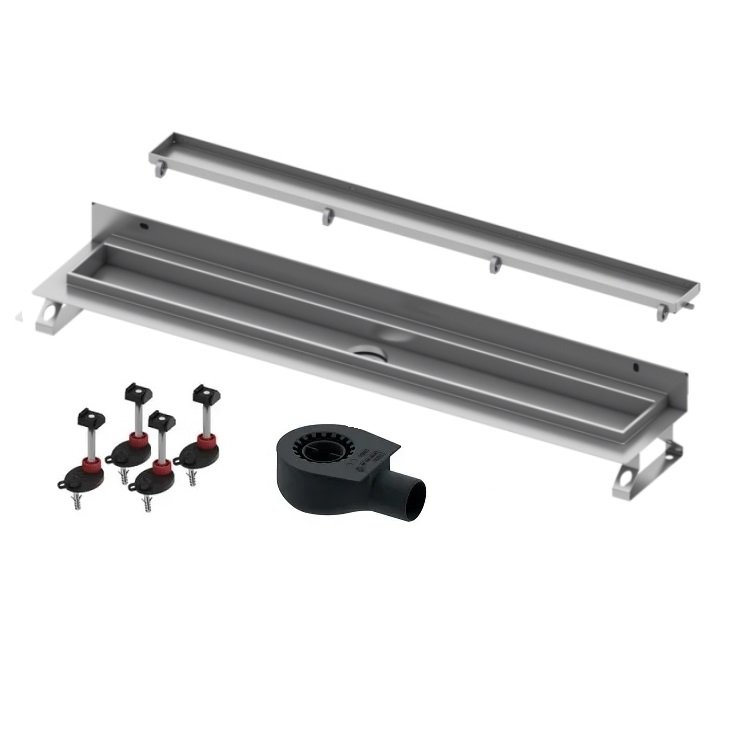 TeceDrainline Plate lataktas iklijuojama plylete Tece kampinis trapas TECE Drainline Plate dušinis latakas įklijuojama plytelė prie sienos