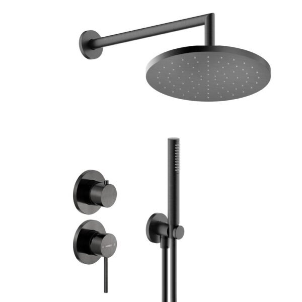 Potinkinė dušo sistema Nobili Velis WE81102-1VE gunmetal pvd