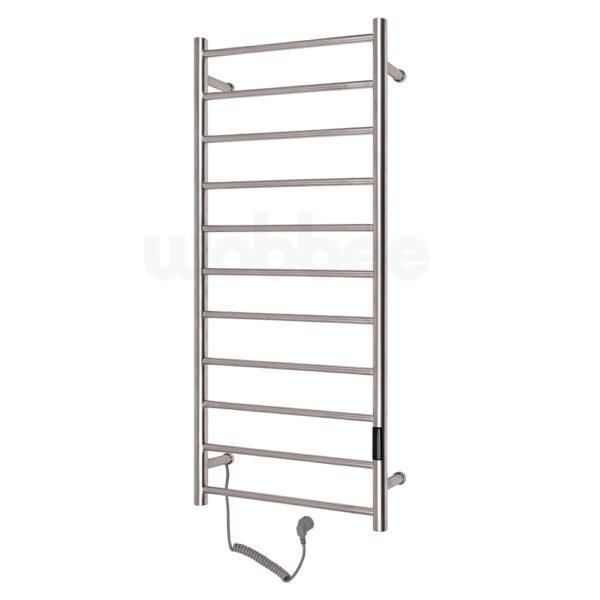 Braižyto plieno elektrinis džiovintuvas Wobbee Lymm Inox spalva