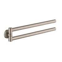 Nerūdijančio plieno reguliuojami laikikliai rankšluoščiams 35cm MX214