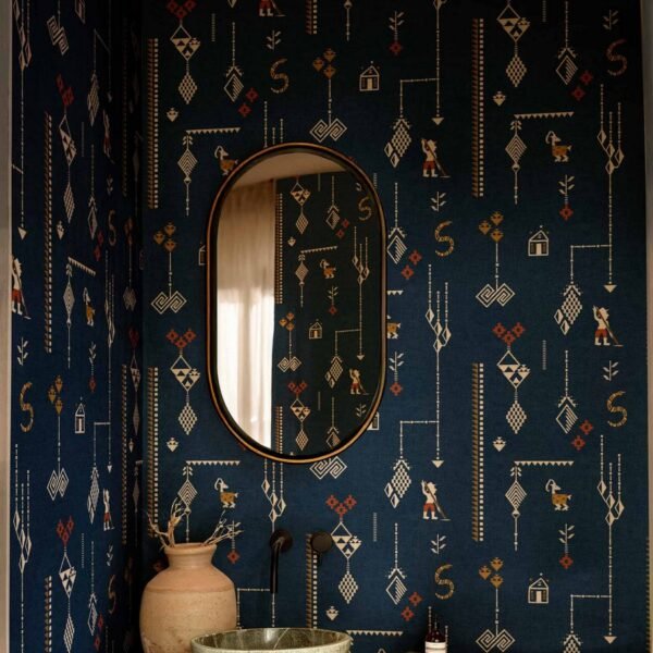 C00022 Meksikietiško rašto tapetas Coordonne