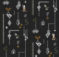 Tapetas Coordonne Sarape C00023 bambuko tekstūra juodas tamsus