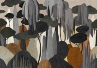 Stilizuoto miško fototapetai Coordonne Sarape C00055 tamsus