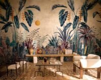 Meksikietiško stiliaus svetainės tapetas Coordonne C00051