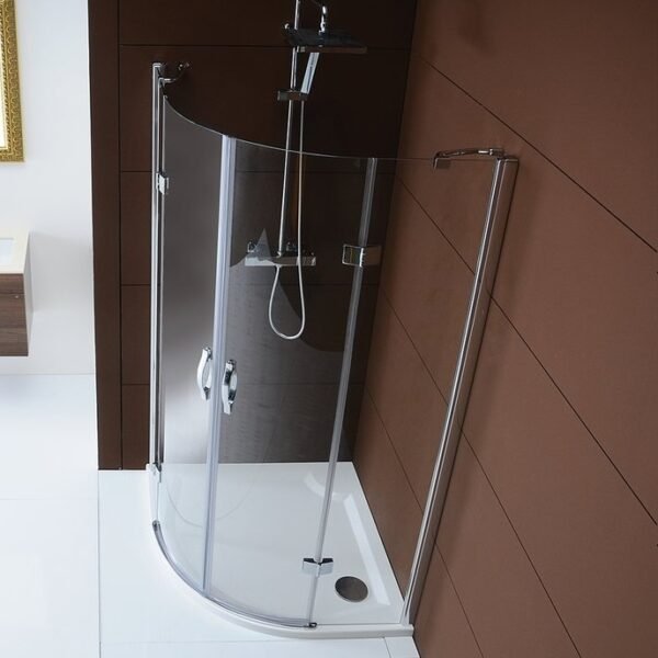 Pusapvalė dušo kabina 90x90cm Gelco GL5590