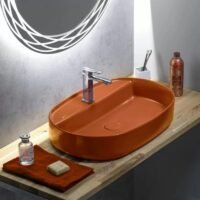 Terakota spalvos statomas praustuvas 10NF65060-2U Isvea Infinity