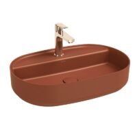 10NF65060-2U Terakota spalvos praustuvas Isvea Infinity Terracota