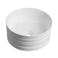 Pastatomas praustuvas rifliuotu dekoru Alette 41cm banguotas