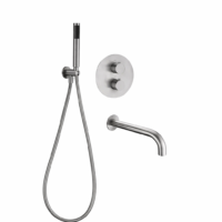 Potinkinė termostatinė nerūdijančio plieno vonios sistema Imex Moscu GTK034