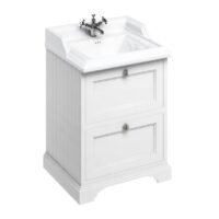 Burlington baltos spalvos vonios spintelė 65cm