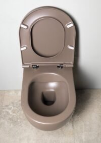 Rudos keramikos unitazas Isvea Infinity Taupe spalva